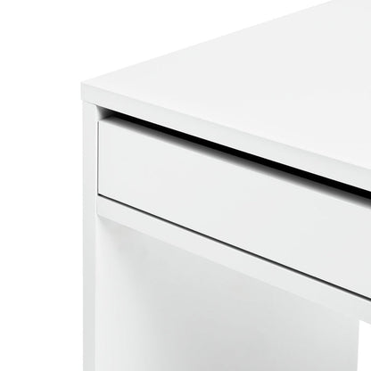 Home Pepper 2 Drawers Office Desk - White | Practical Workstation Storage