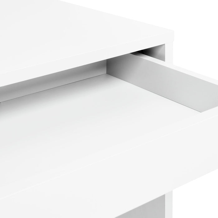 Home Pepper 2 Drawers Office Desk - White | Practical Workstation Storage