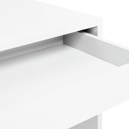 Home Pepper 2 Drawers Office Desk - White | Practical Workstation Storage