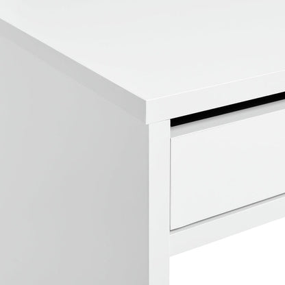 Home Pepper 2 Drawers Office Desk - White | Practical Workstation Storage