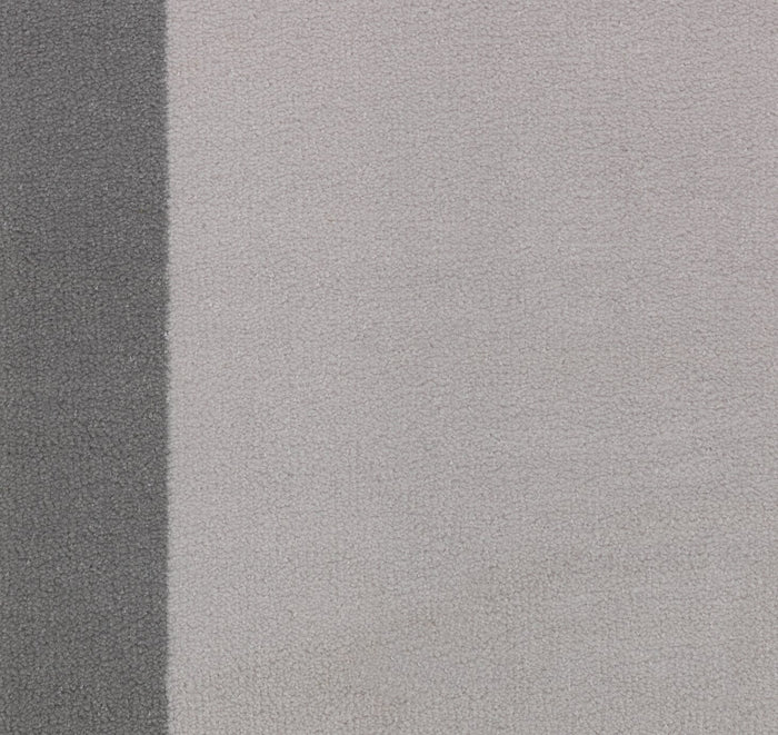 Home Plain Border Grey Cut Pile Rug - 230x160cm