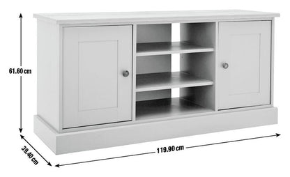 Home Winchester 2 Door TV Unit - Cream (B GRADE)