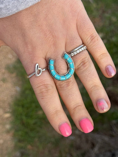 Horse Shoe Iconic Western Stretch Ring