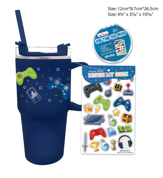 Hot Focus Gaming Console - On The Go Stainless Steel Tumbler