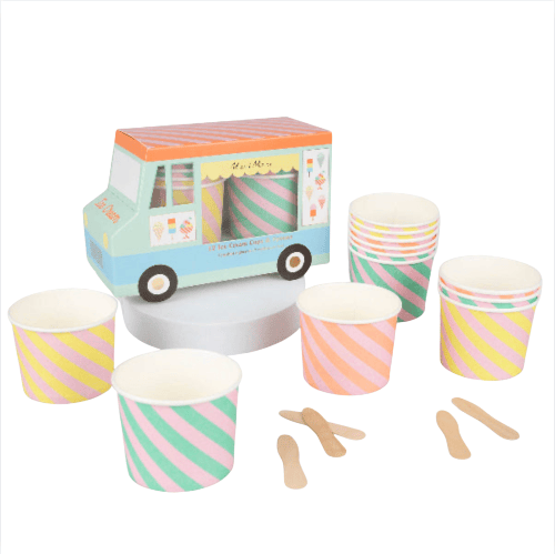 Meri Meri Ice Cream Cups & Spoons