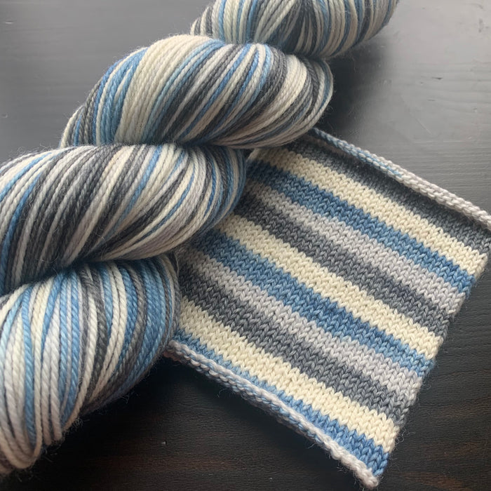 Ghostly - Self Striping Merino Nylon Sock & DK