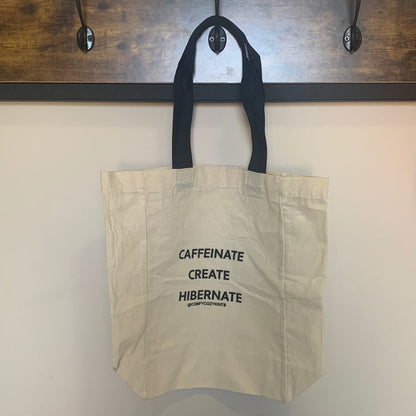 Caffeinate Create Hibernate Tote Bag