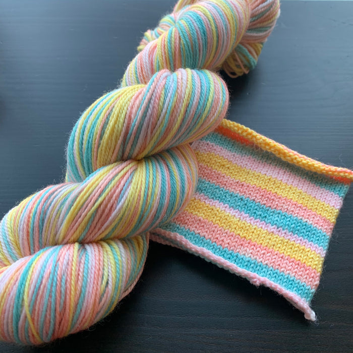 Spring Flowers - Self Striping Merino Nylon Sock & DK