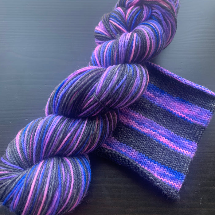 Interstellar - Self Striping Merino Nylon Sock & DK