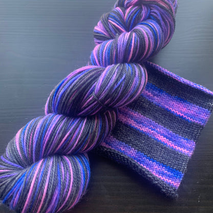 Interstellar - Self Striping Merino Nylon Sock & DK