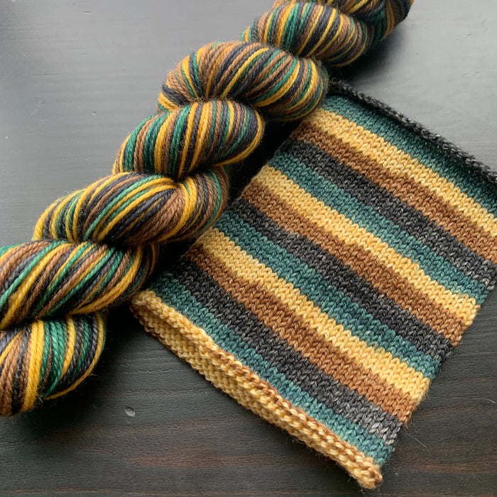 Dracaena - Self Striping Merino Nylon Sock & DK