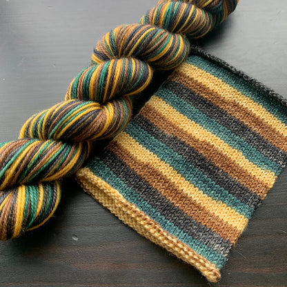 Dracaena - Self Striping Merino Nylon Sock & DK