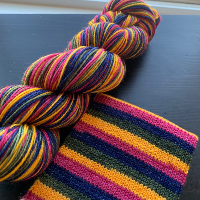 Rainy Day - Self Striping Merino Nylon Sock & DK