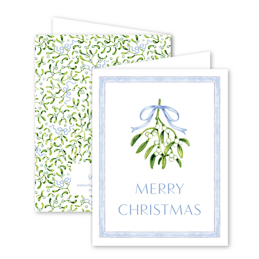 Dogwood Hill Boxed Set - 8 Cards & Envelopes Isla Bahia Mistletoe Blue
