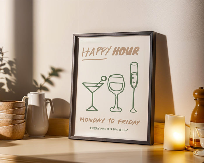 Kitchen Wall Art Set of 6, Italian Bar Cart Prints, Cin Cin Wine Posters, Pasta Lover Club Art, Happy Hour Dining Decor Bundle, DIGITAL