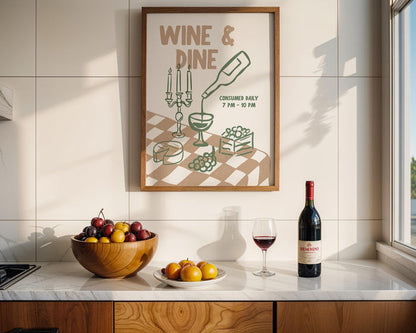 Kitchen Wall Art Set of 6, Italian Bar Cart Prints, Cin Cin Wine Posters, Pasta Lover Club Art, Happy Hour Dining Decor Bundle, DIGITAL