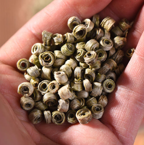 Jade Earrings * Superior Hand-Rolled White Tea | Yunnan Sourcing Tea Shop