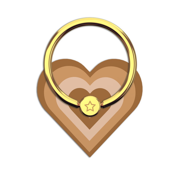 Java Hearts Adhesive Phone Ring
