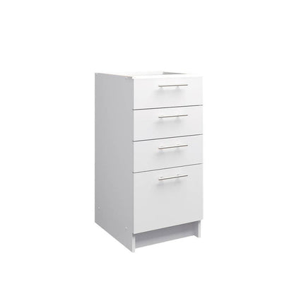 JD Greta Fixed Height Kitchen Drawer Unit 400mm - White Matt A-