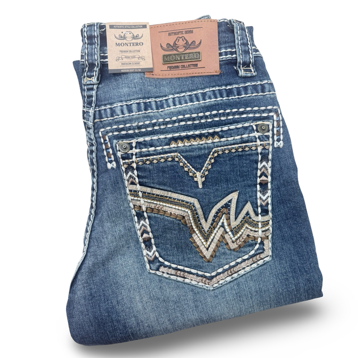 Jeans Modern Boot Cut Strech Dark Blue