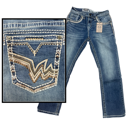 Jeans Modern Boot Cut Strech Dark Blue