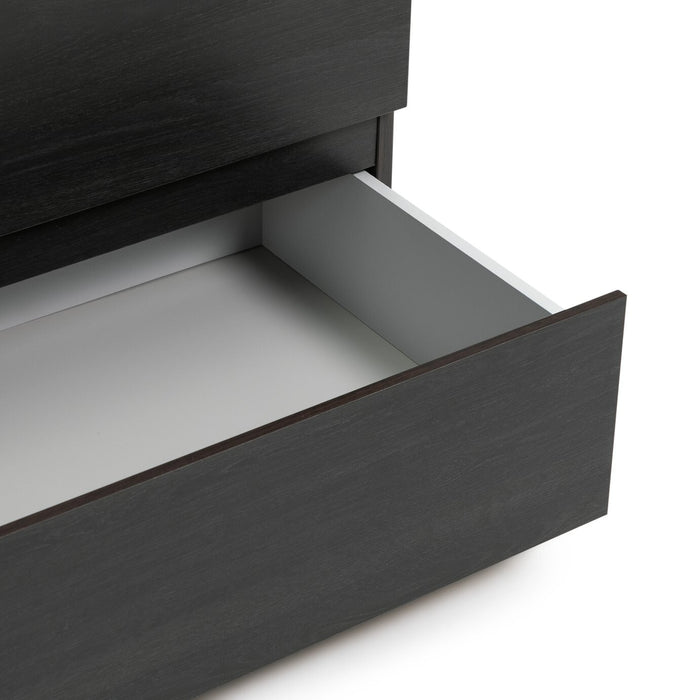 Jenson 3 Drawer Chest -Black Oak Effect | Dark Wood Look
