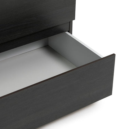 Jenson 3 Drawer Chest -Black Oak Effect | Dark Wood Look