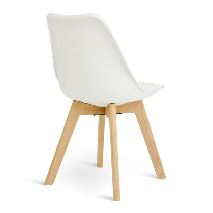 Jerry Pair of Dining Chair - White | Modern Mealtime Seating