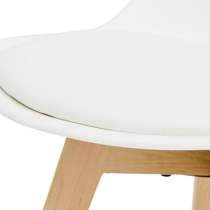 Jerry Pair of Dining Chair - White | Modern Mealtime Seating