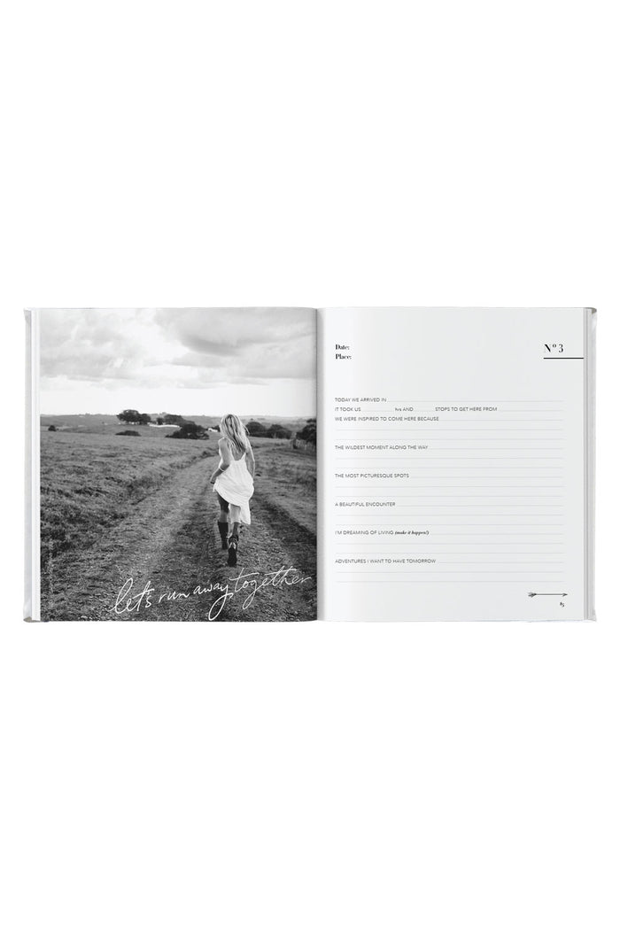 Journal - Life's a Road Trip - White Luxe