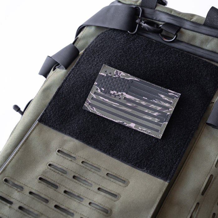 Jungle Tiger Stripe Camo IR American Flag Patch Set (35 Entries)