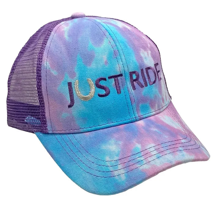 Just Ride High Bun Hat - Purple