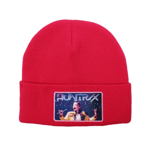 K-Pop Demon Hunters - Hunters Huntr/x Hot Pink Cuff Knit Beanie