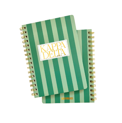 Duo Threads Kappa Delta Stripe Sorority Notebook