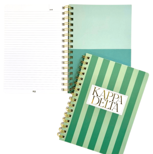 Duo Threads Kappa Delta Stripe Sorority Notebook