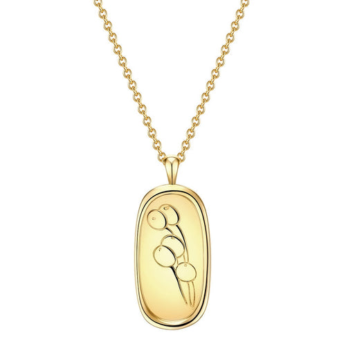 Kette BLUME gelbgold