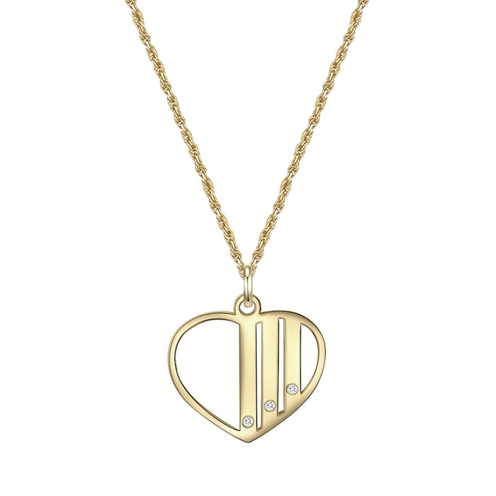 Kette GEBURTSTEIN mit Zirkonia gelbgold