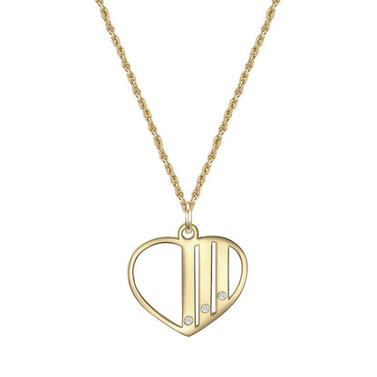 Kette GEBURTSTEIN mit Zirkonia gelbgold