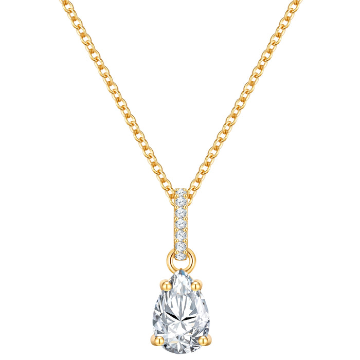 Kette gold Zirkonia Anhänger