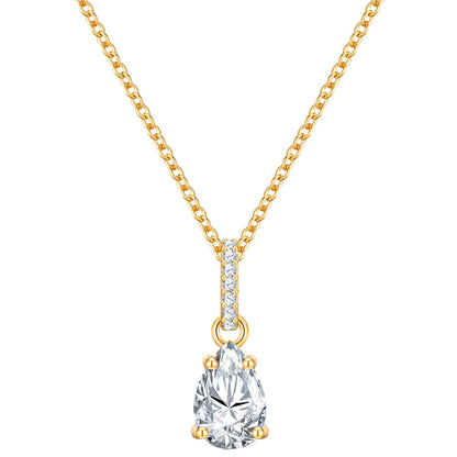 Kette gold Zirkonia Anhänger