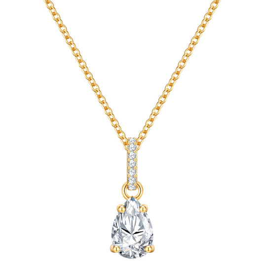 Kette gold Zirkonia Anhänger