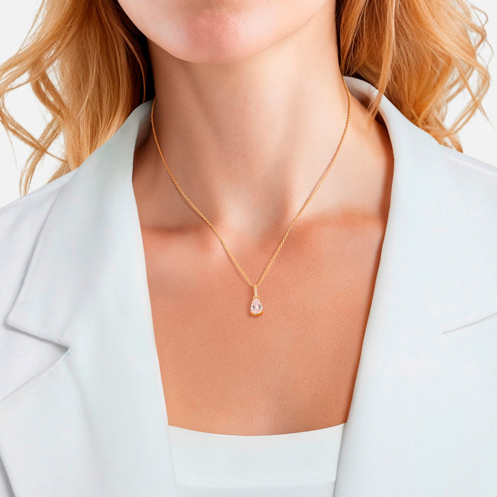 Kette gold Zirkonia Anhänger