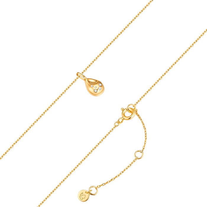 Kette mit Anhänger Zirkonia