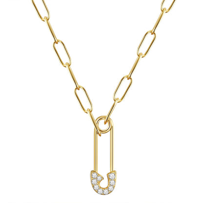 Kette SICHERHEITSNADEL gelbgold