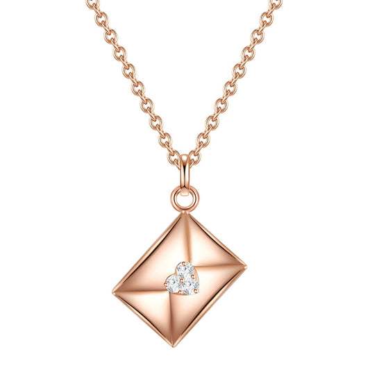 Kette UMSCHLAG mit Zirkonia roségold