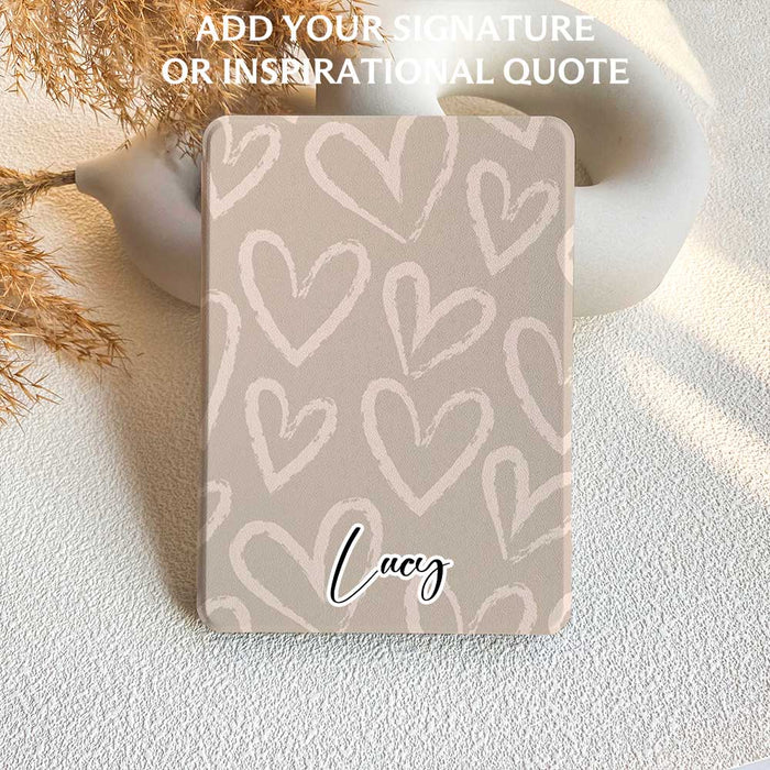 Khaki Hearts | Kindle Case