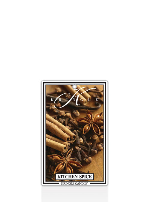 Kringle Candle Kitchen Spice air freshener on a white background