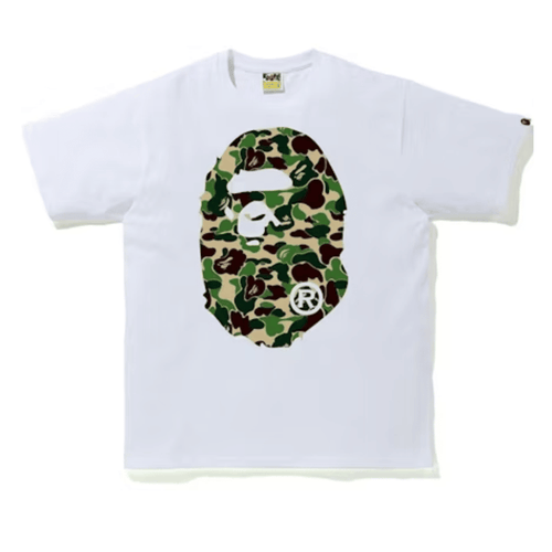 Koszulka ABC Camo By Bathing Ape Tee White/Green BAPE Koszulki