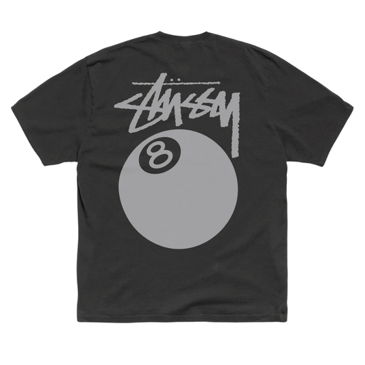 Koszulka Stussy 8 Ball Tee Pigment Dyed Faded Black STUSSY Koszulki
