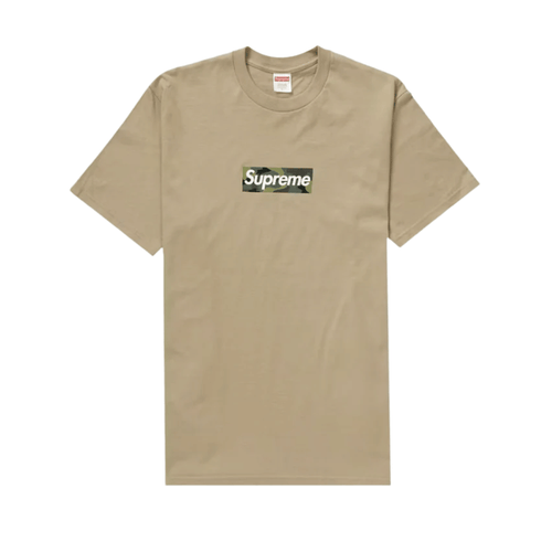 Koszulka Supreme Box Logo FW23 Khaki M SUPREME Koszulki